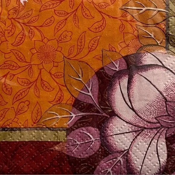 🎉2/$10 Mudlark “Isadora” Beverage Napkins - Picture 2 of 3